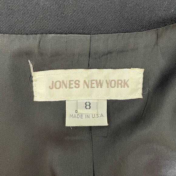 Vintage JONES NEW YORK Black Blazer Size 8 - Picture 7 of 8